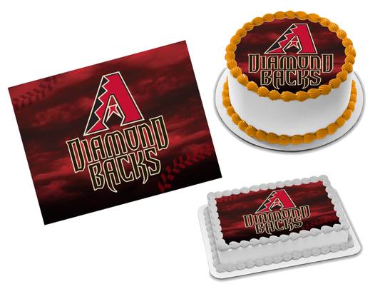 Arizona Diamondbacks Edible Image Frosting Sheet #22 Topper (70+ sizes)