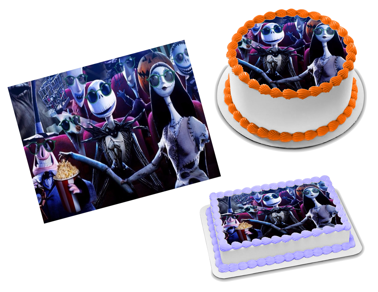 Jack Skellington Edible Image Frosting Sheet #22 (70+ sizes)