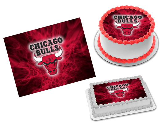 Chicago Bulls Edible Image Frosting Sheet #22 Topper (70+ sizes)