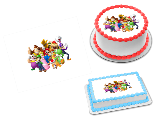 Super Mario Brothers Edible Image Frosting Sheet #22 (70+ sizes)