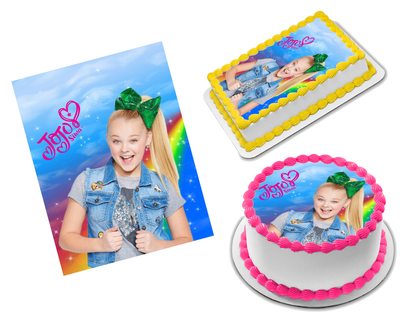 JoJo Siwa Edible Image Frosting Sheet #23 (70+ sizes)