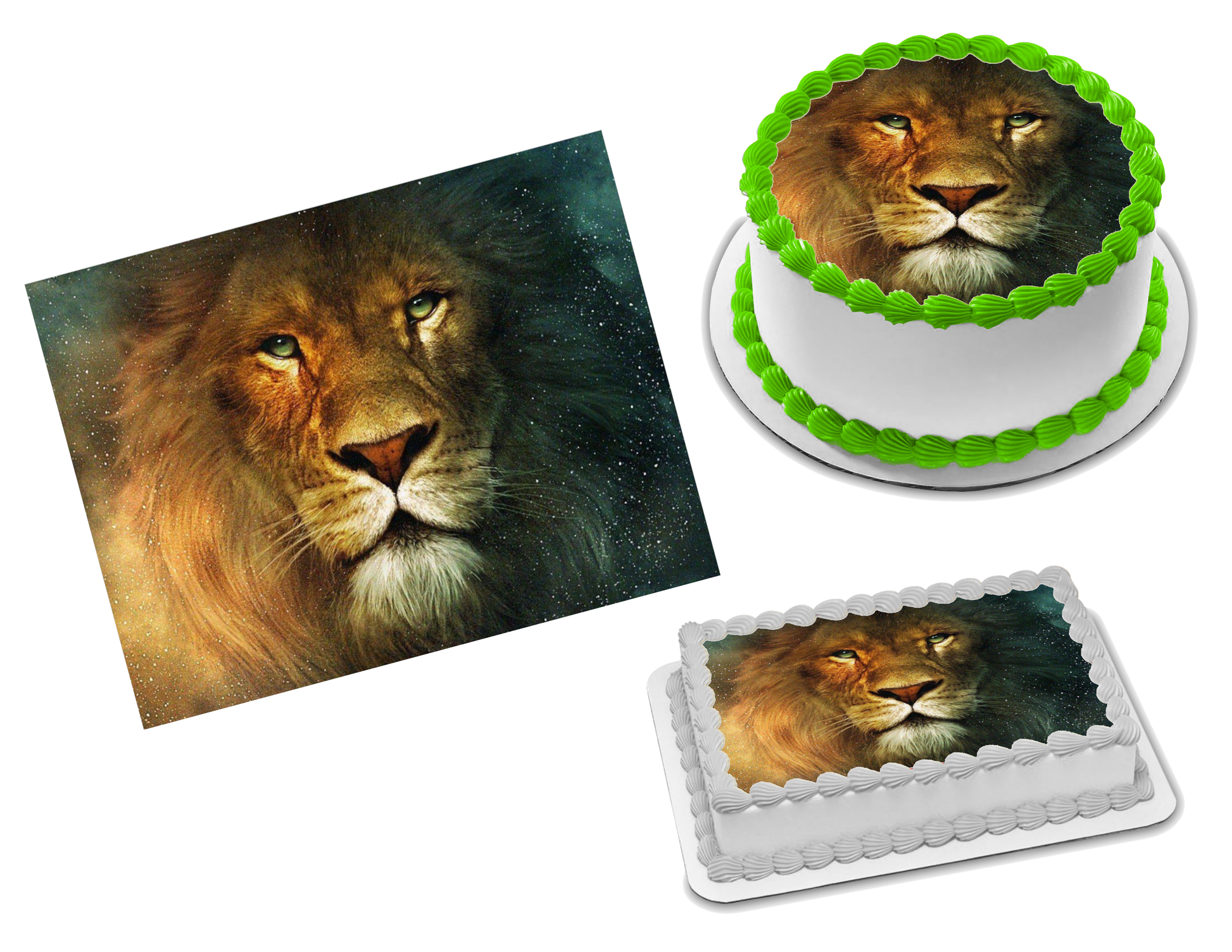 Lion Edible Image Frosting Sheet #23 (70+ sizes)