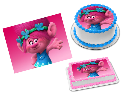 Trolls Poppy Edible Image Frosting Sheet #23 (70+ sizes)