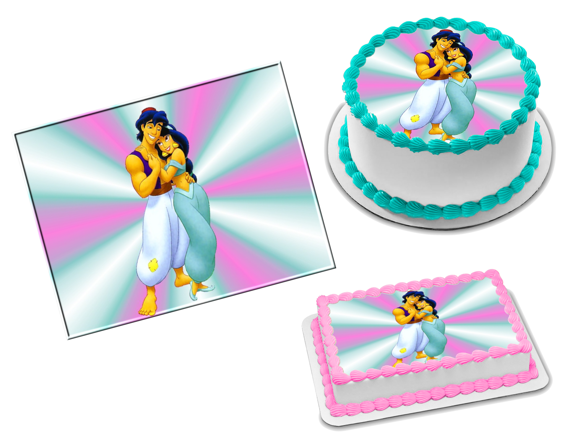 Aladdin Jasmine Edible Image Frosting Sheet #23 Topper (70+ sizes)