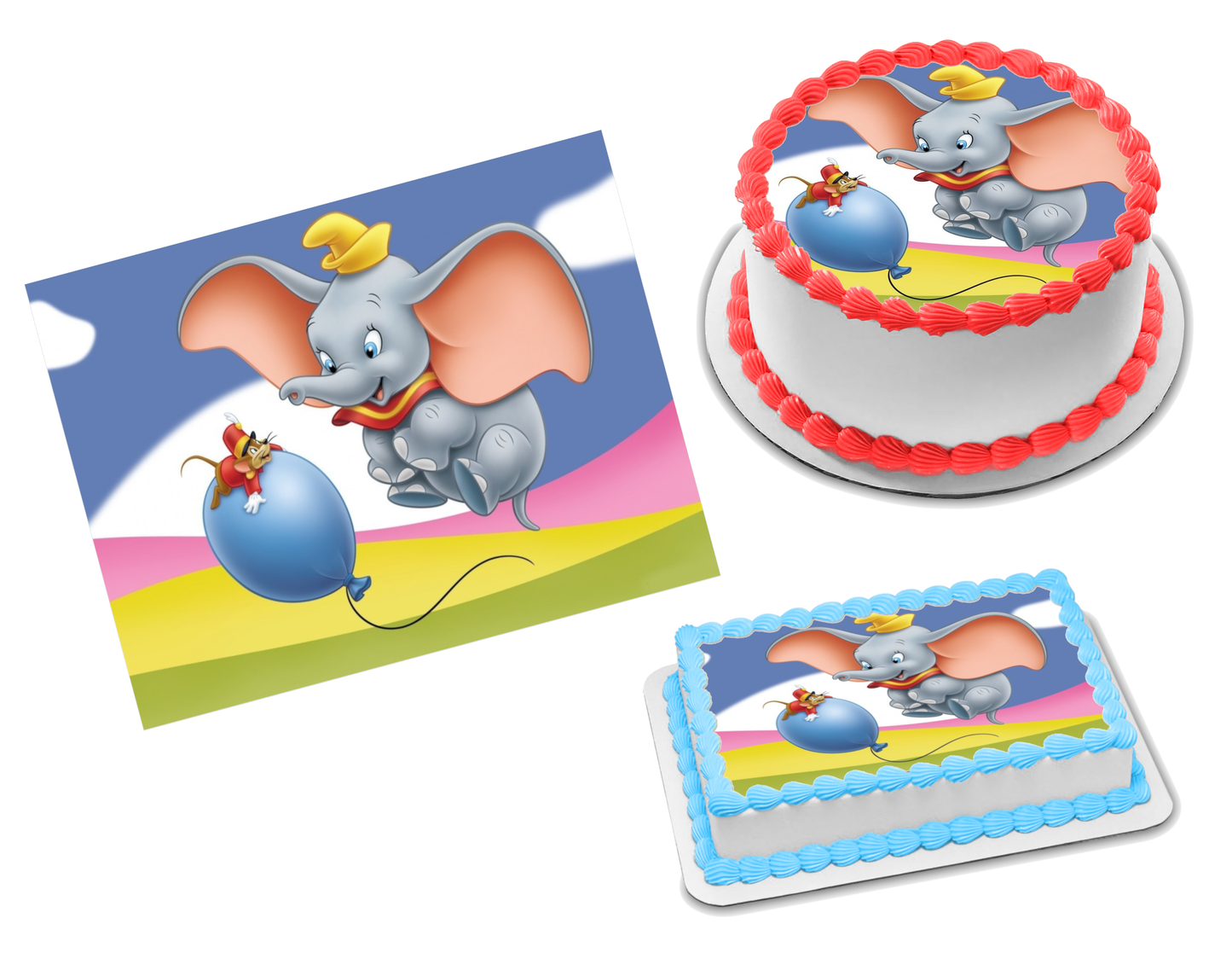 Dumbo Edible Image Frosting Sheet #23 Topper (70+ sizes)