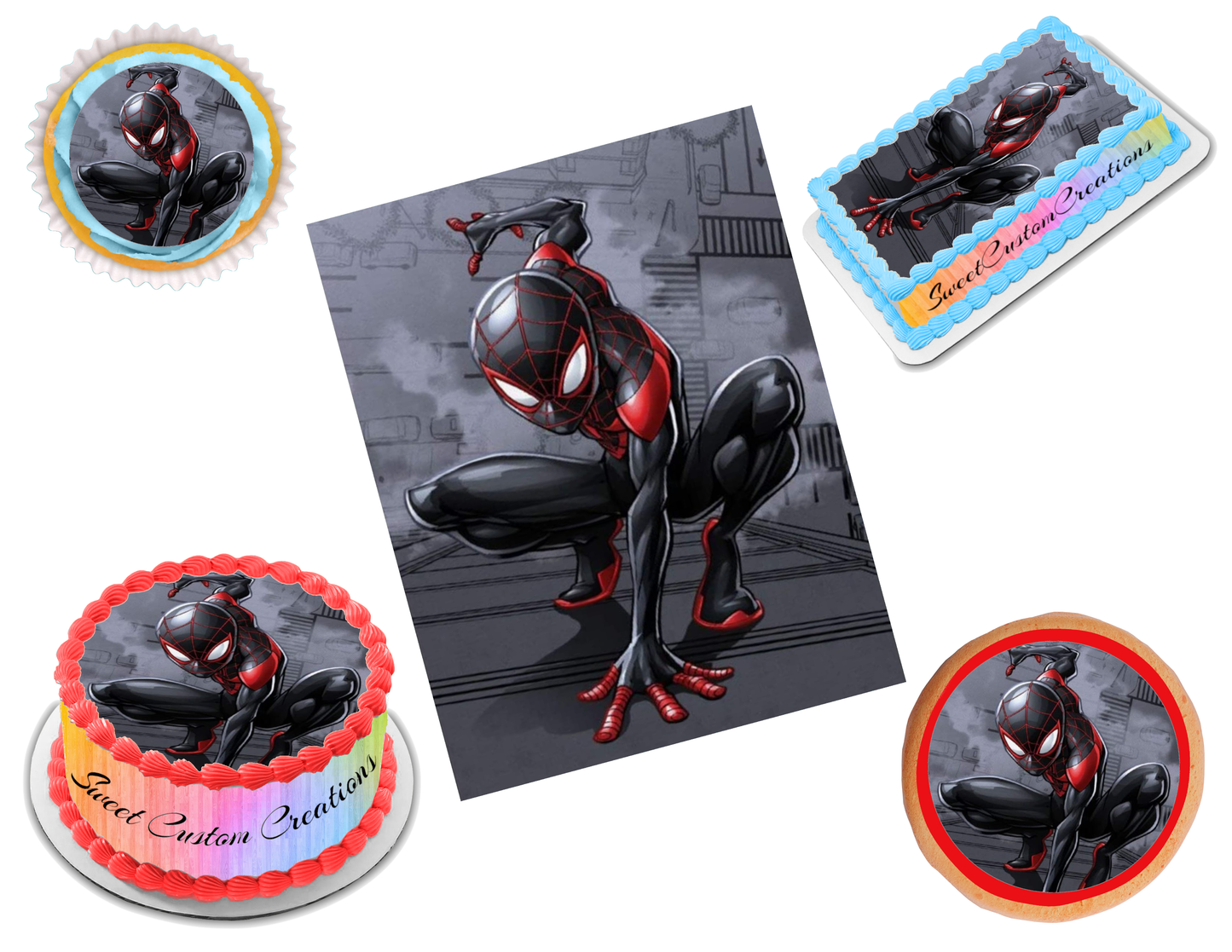 Miles Morales Edible Image Frosting Sheet #23 (70+ sizes)