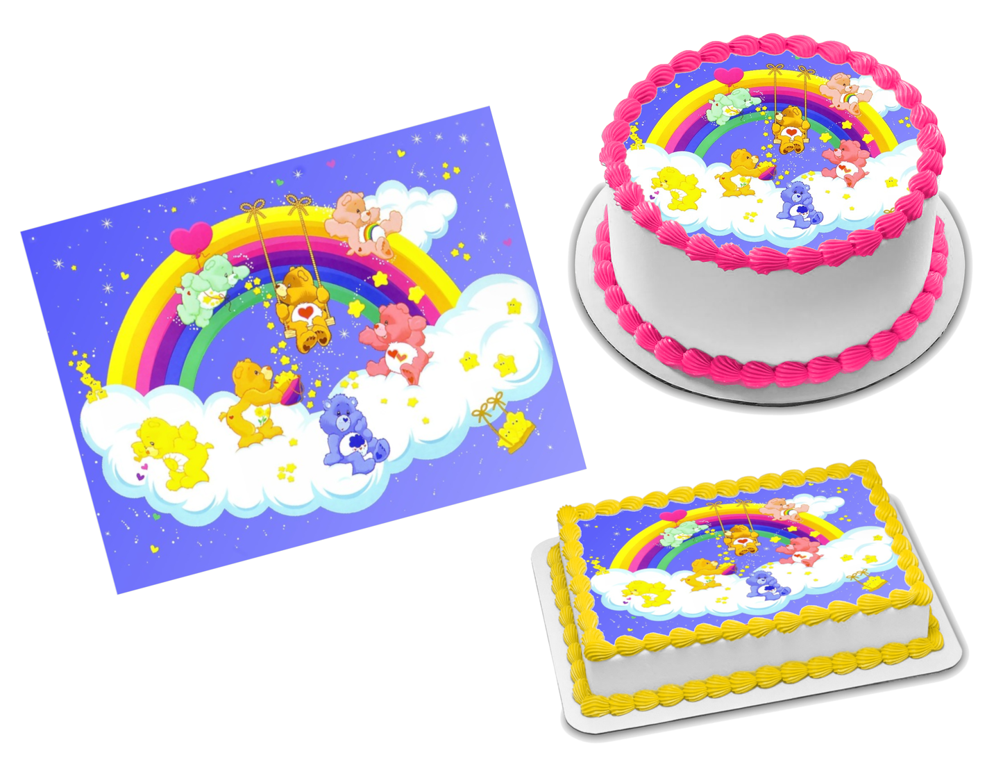 Care Bears Edible Image Frosting Sheet #24 Topper (70+ sizes)