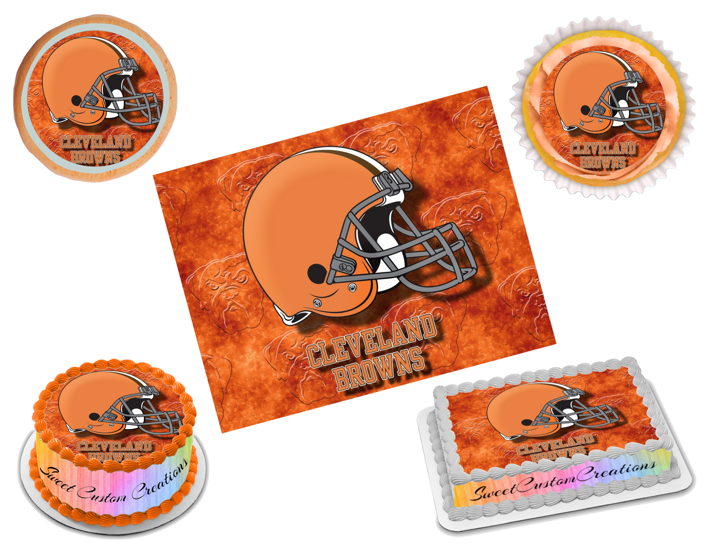 Cleveland Browns Edible Image Frosting Sheet #24 Topper (70+ sizes ...