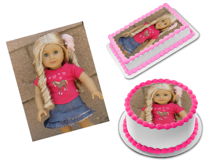 American Girl Doll Edible Image Frosting Sheet #25 Topper (70+ sizes)