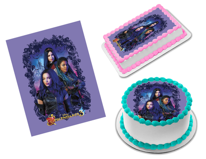 Descendants Edible Image Frosting Sheet #25 Topper (70+ sizes)