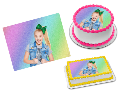 JoJo Siwa Edible Image Frosting Sheet #26 (70+ sizes)