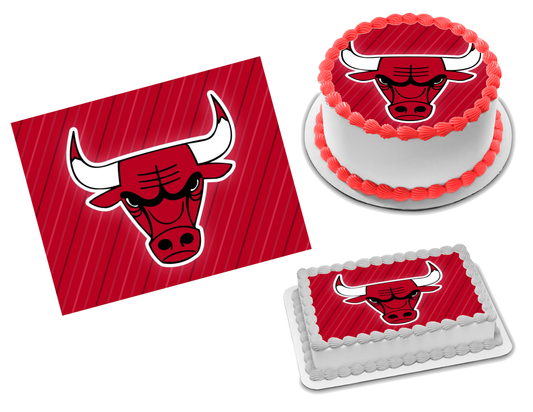 Chicago Bulls Edible Image Frosting Sheet #26 Topper (70+ sizes)
