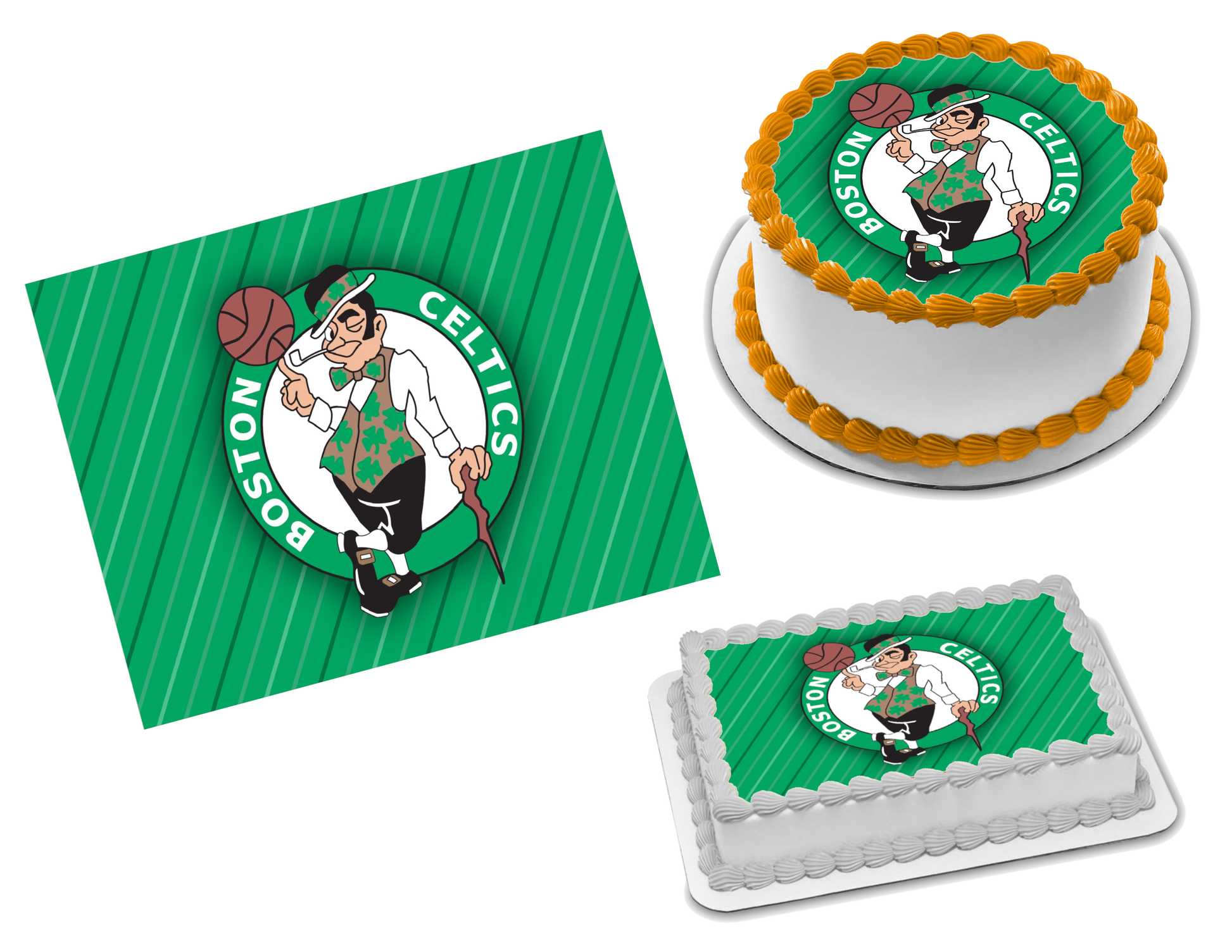 Boston Celtics Edible Image Frosting Sheet #26 Topper (70+ sizes)