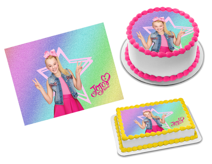 JoJo Siwa Edible Image Frosting Sheet #27 (70+ sizes)