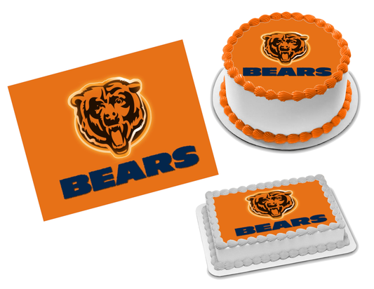 Chicago Bears Edible Image Frosting Sheet #27 Topper (70+ sizes)