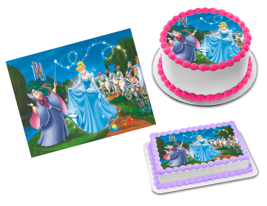 Princess Cinderella Edible Image Frosting Sheet #27 (70+ sizes)