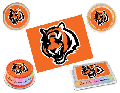 Cincinnati Bengals Edible Image Frosting Sheet #27 Topper (70+ sizes)