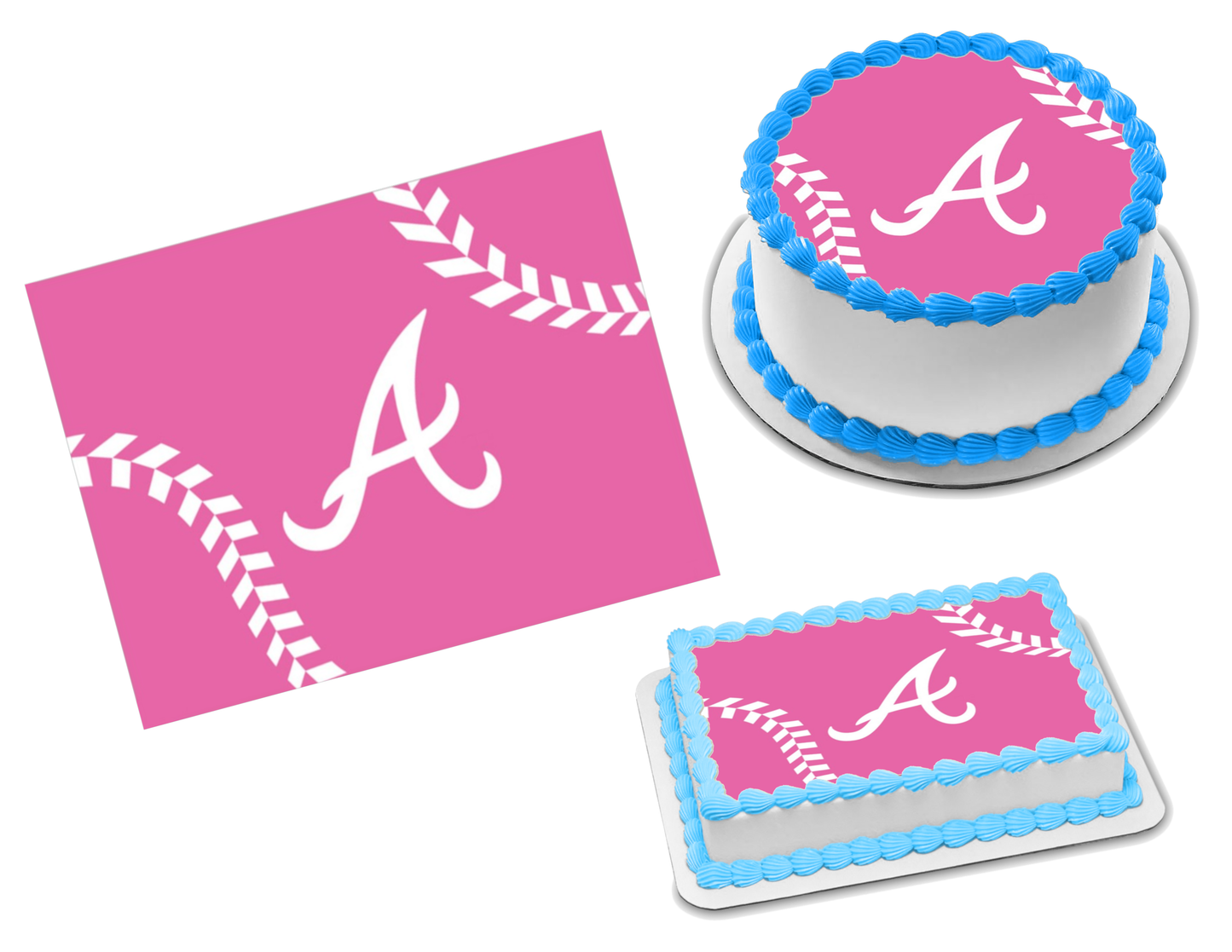 Atlanta Braves Edible Image Frosting Sheet #28 Topper (70+ sizes)