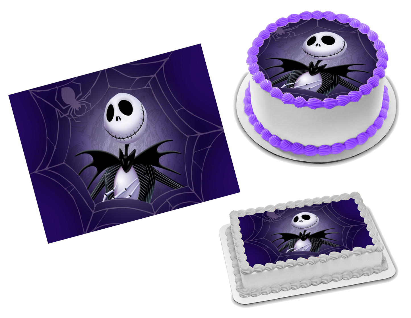 Jack Skellington Edible Image Frosting Sheet #28 (70+ sizes)