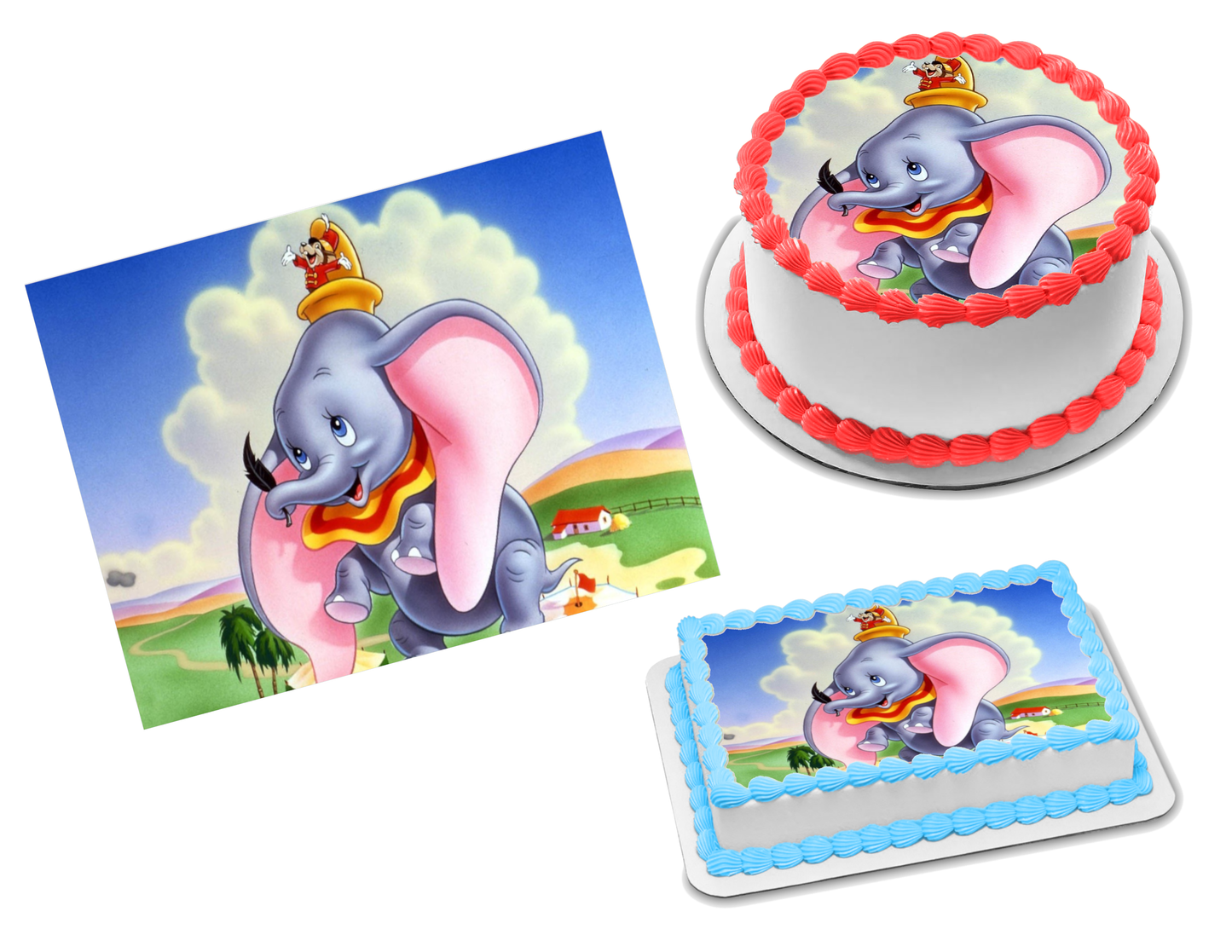 Dumbo Edible Image Frosting Sheet #28 Topper (70+ sizes)