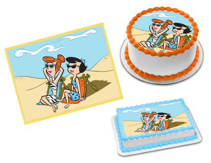 Flintstones Wilma Betty Edible Image Frosting Sheet #28 (70+ sizes)