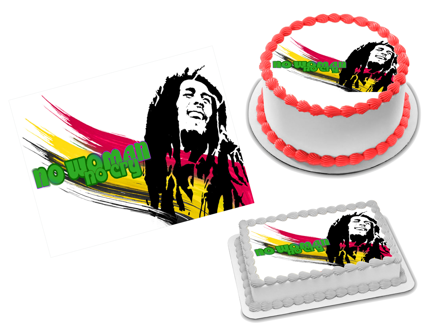 Bob Marley Edible Image Frosting Sheet #29 Topper (70+ sizes)