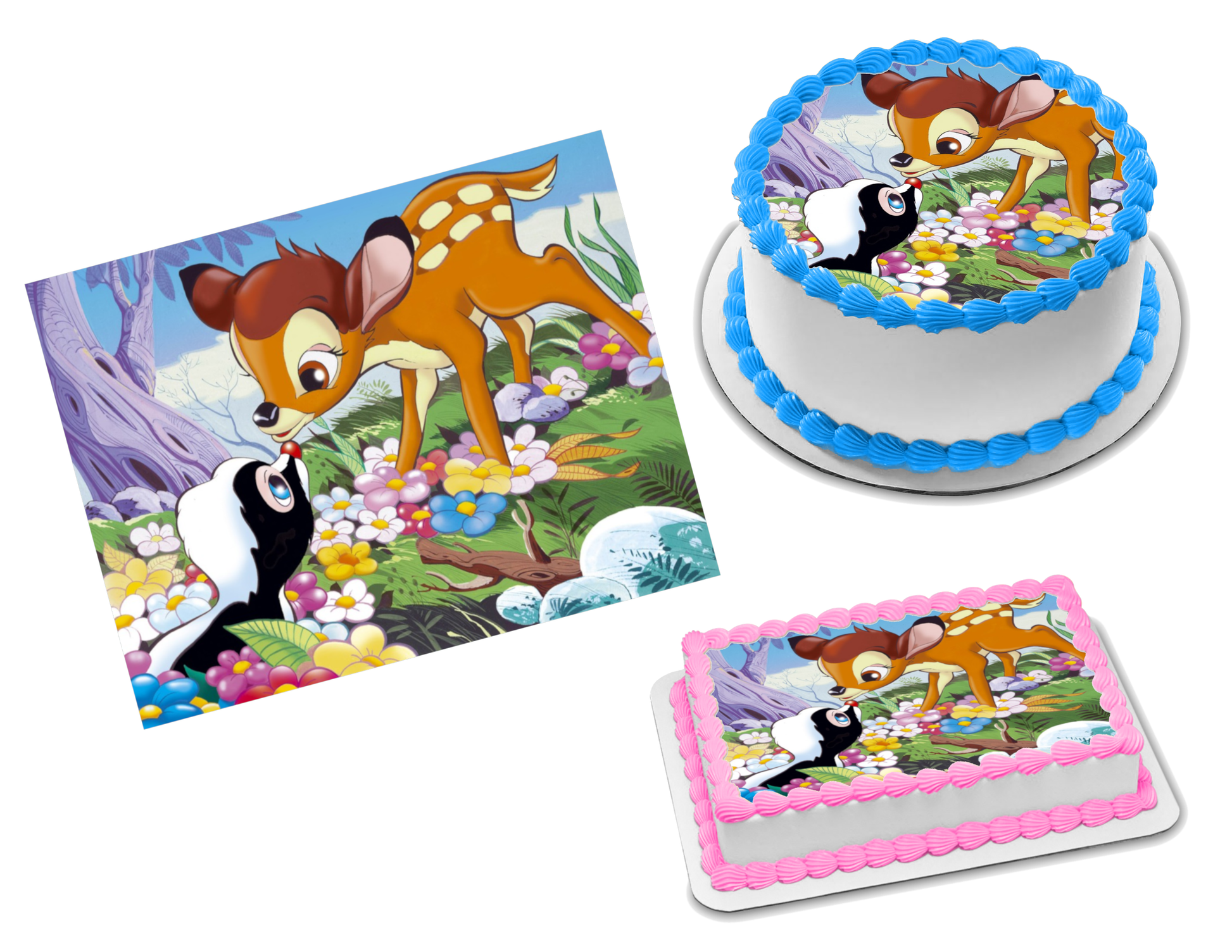 Bambi Edible Image Frosting Sheet #29 Topper (70+ sizes)