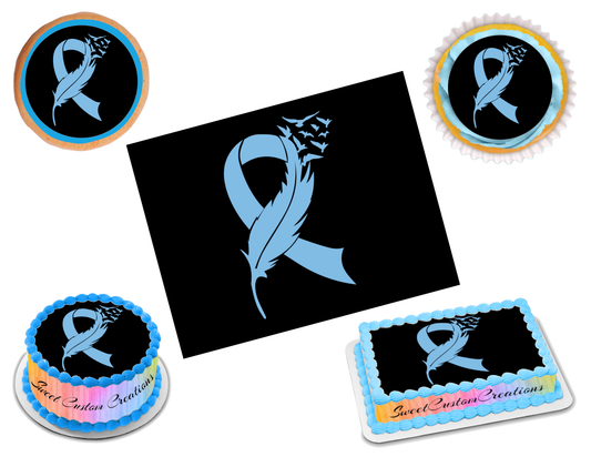 Prostate Cancer Awareness Edible Image Frosting Sheet #2 (70+ sizes)