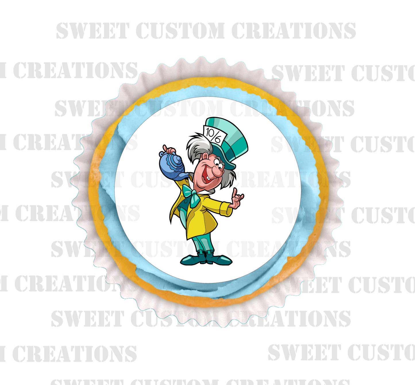 Mad Hatter Edible Image Frosting Sheet #2 (70+ sizes)