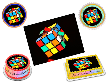 Rubik's Cube Edible Image Frosting Sheet #2 (70+ sizes)