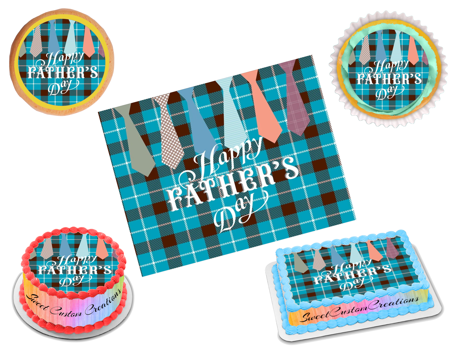 Father's Day Edible Image Frosting Sheet #2 Topper (70+ sizes)