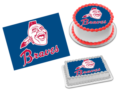 Atlanta Braves Edible Image Frosting Sheet #2Z Topper (70+ sizes)