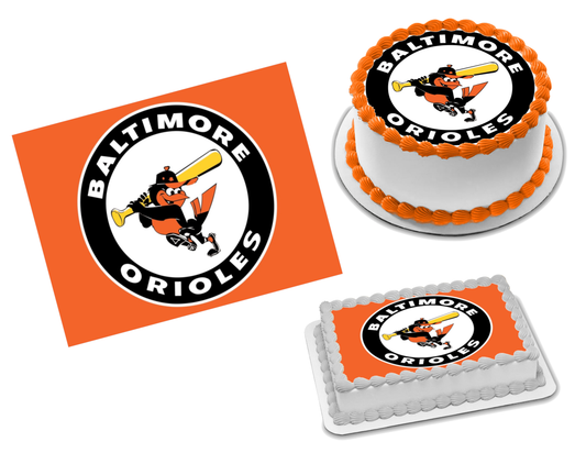 Baltimore Orioles Edible Image Frosting Sheet #2Z Topper (70+ sizes)