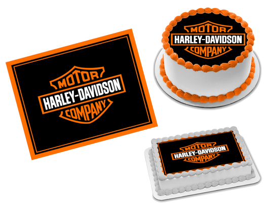 Harley Davidson Edible Image Frosting Sheet #3 (70+ sizes)