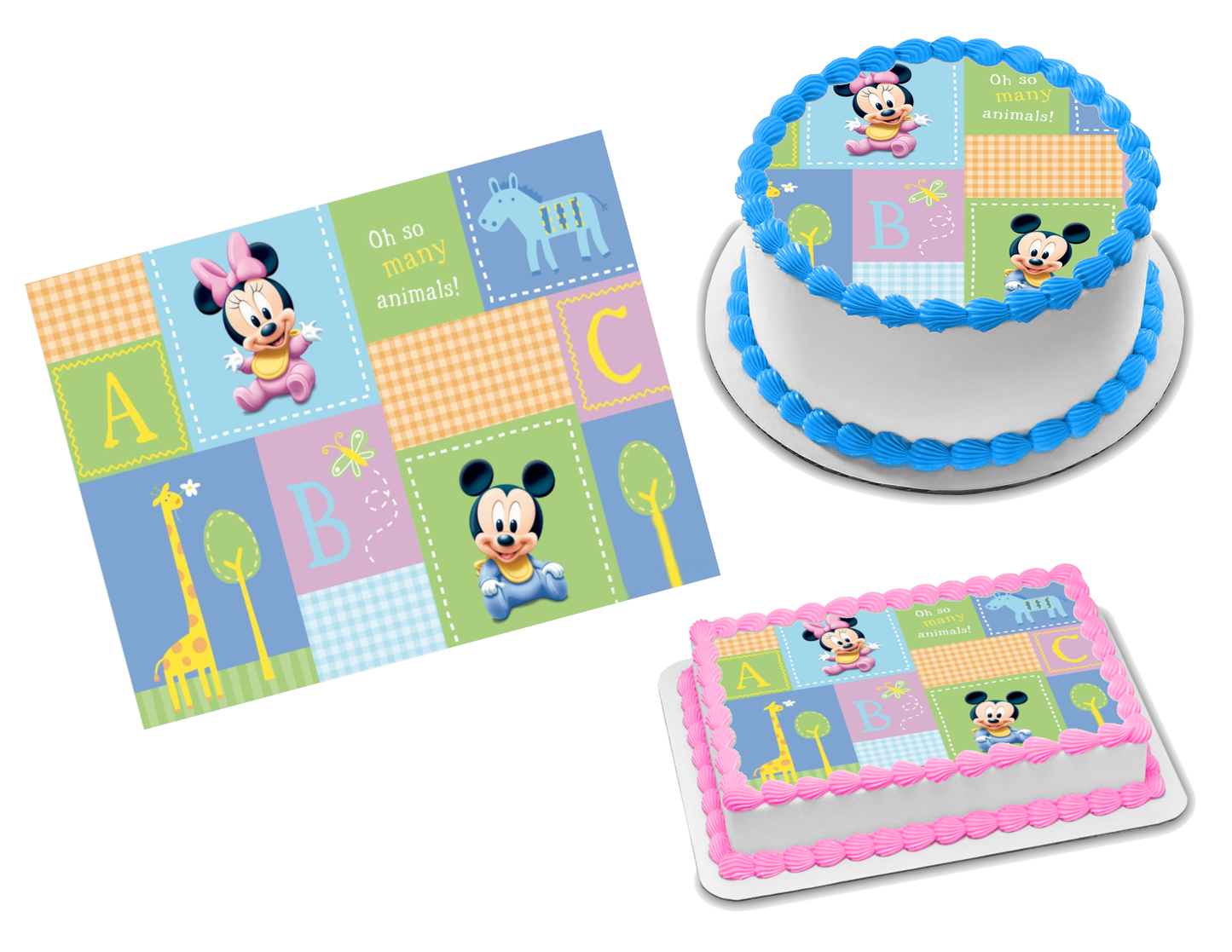 Disney Baby Edible Image Frosting Sheet #3 Topper (70+ sizes)