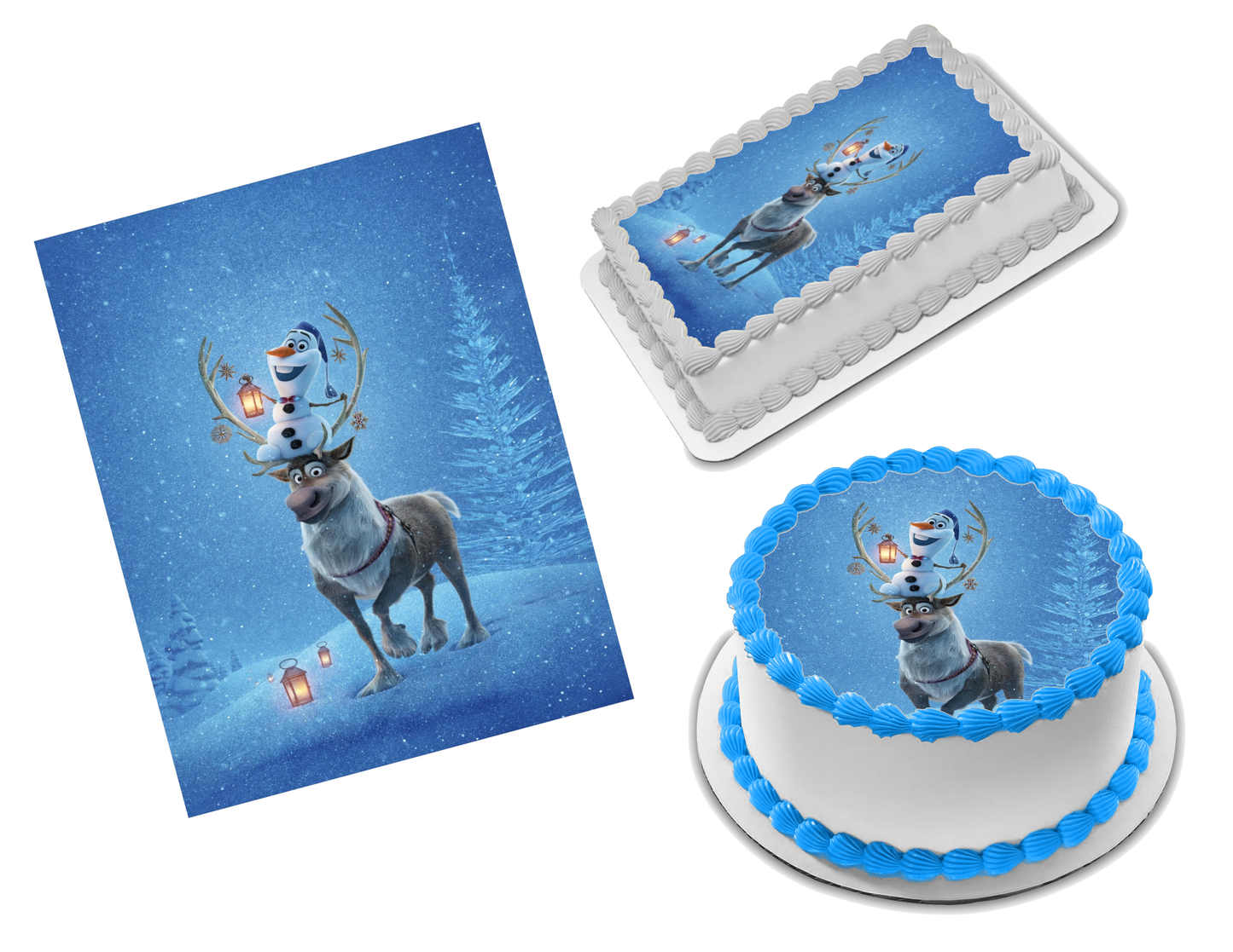 Frozen 2 Olaf Edible Image Frosting Sheet #3 Topper (70+ sizes)