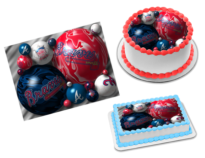 Atlanta Braves Edible Image Frosting Sheet #3 Topper (70+ sizes)