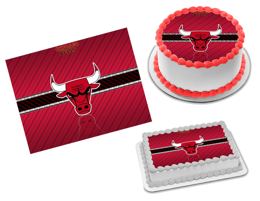 Chicago Bulls Edible Image Frosting Sheet #3 Topper (70+ sizes)