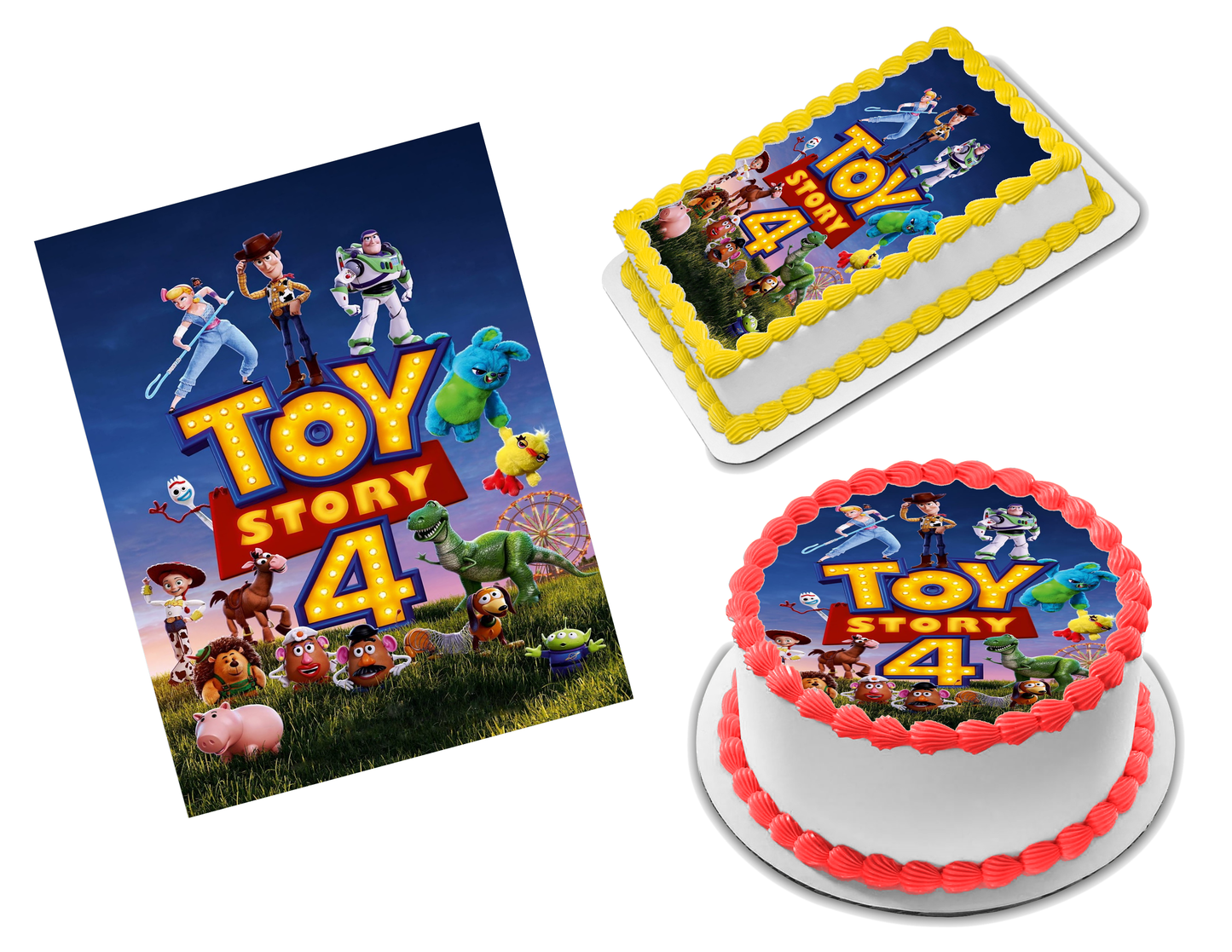Toy Story 4 Edible Image Frosting Sheet #3 (70+ sizes)