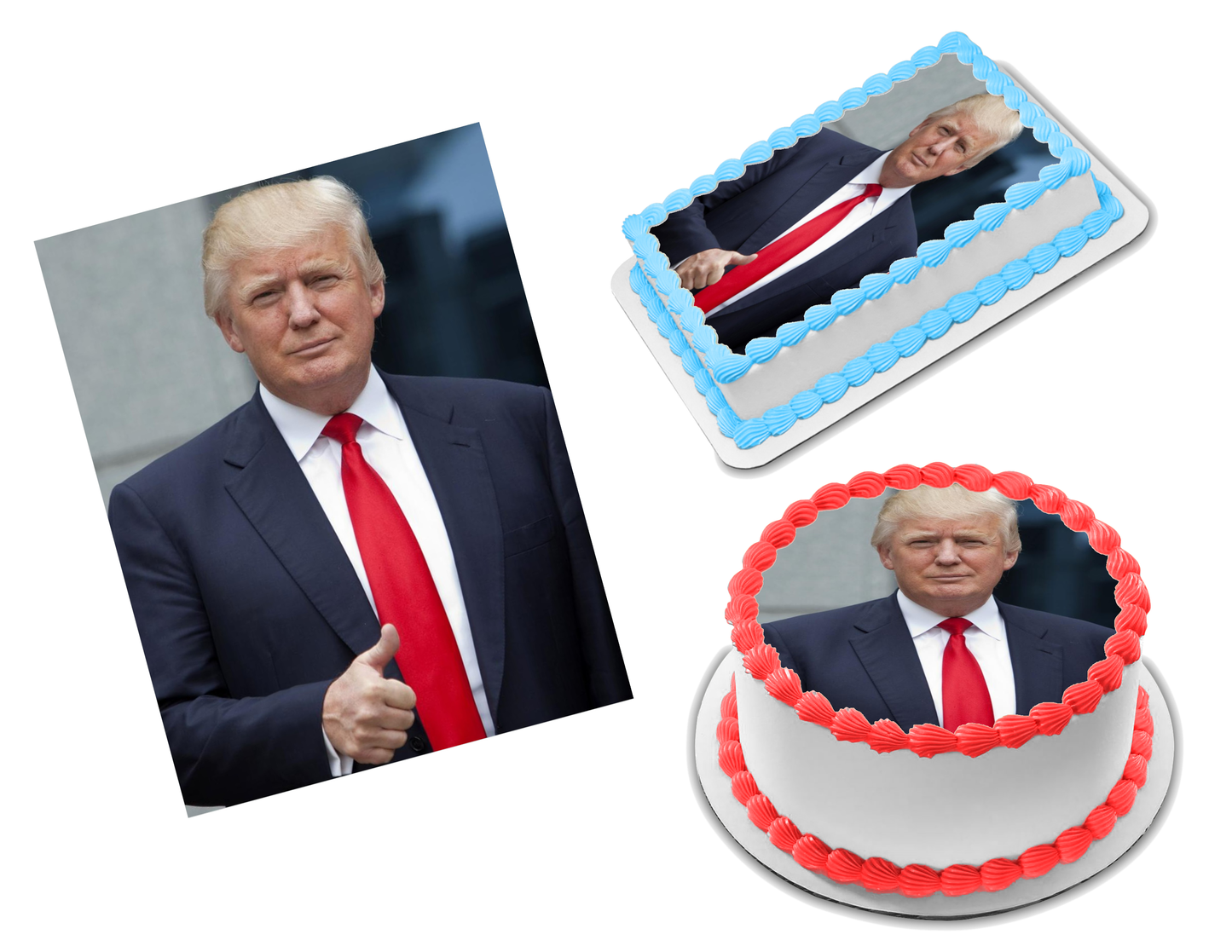 President Donald Trump Edible Image Frosting Sheet #3 (70+ sizes)