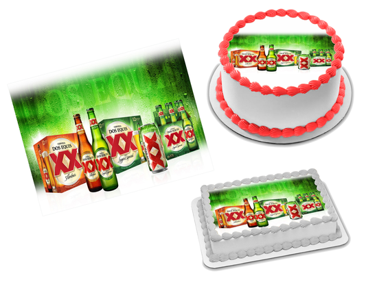 Dos Equis Edible Image Frosting Sheet #3 Topper (70+ sizes)