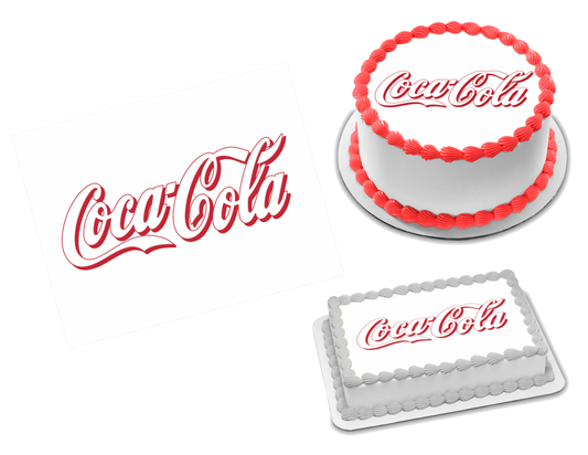 Coca Cola Edible Image Frosting Sheet #3 Topper (70+ sizes)