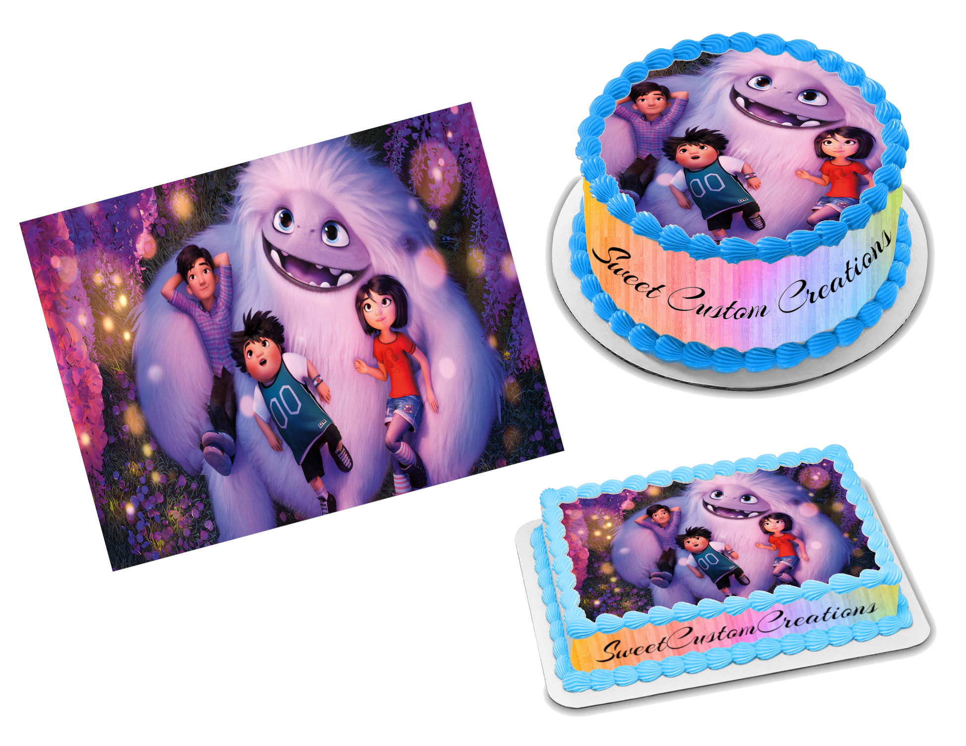 Abominable Edible Image Frosting Sheet #3 Topper (70+ sizes)