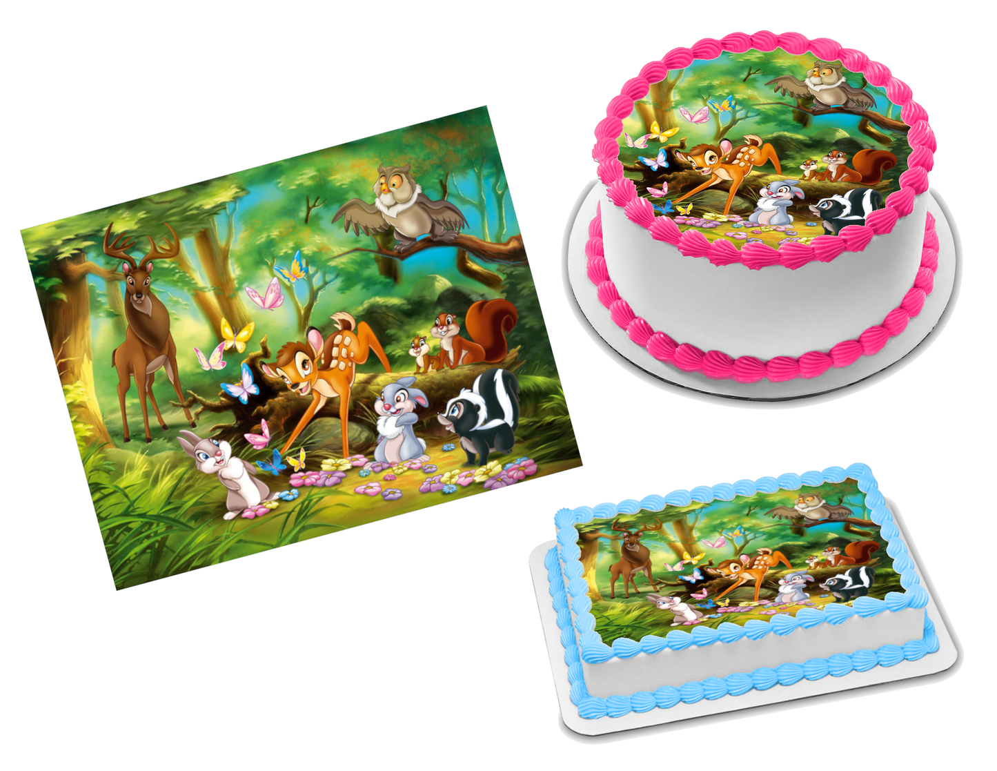 Bambi Edible Image Frosting Sheet #30 Topper (70+ sizes)