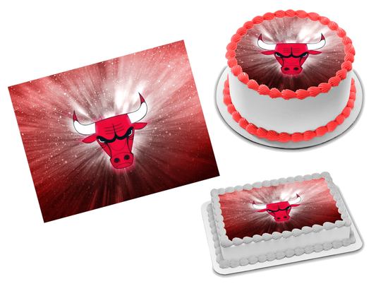Chicago Bulls Edible Image Frosting Sheet #30 Topper (70+ sizes)