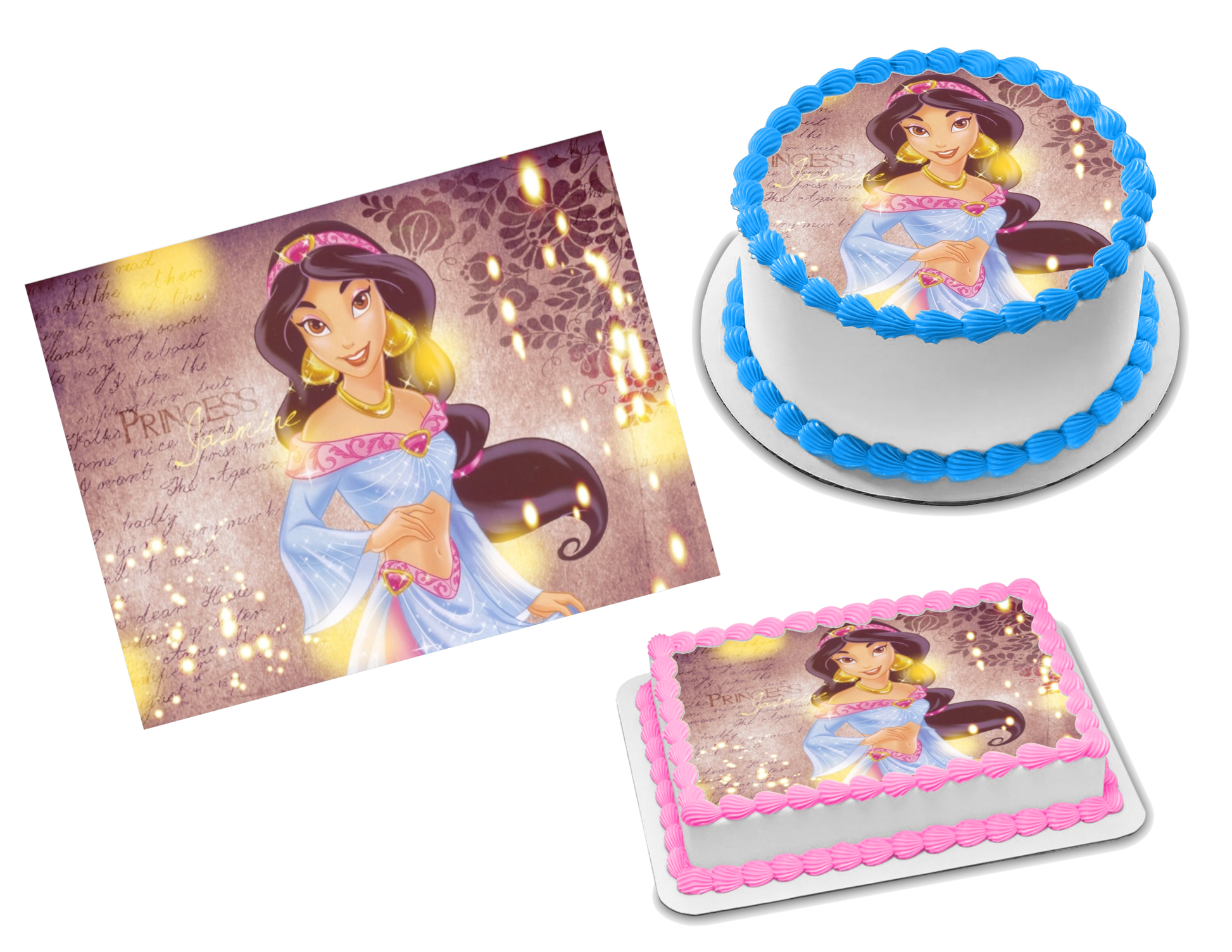 Princess Jasmine Edible Image Frosting Sheet #30 (70+ sizes)