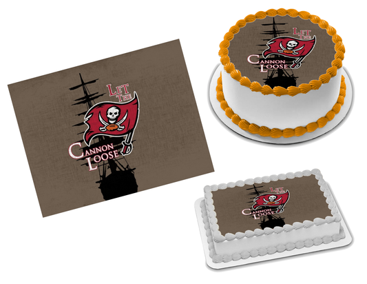 Tampa Bay Buccaneers Edible Image Frosting Sheet #31 (70+ sizes)