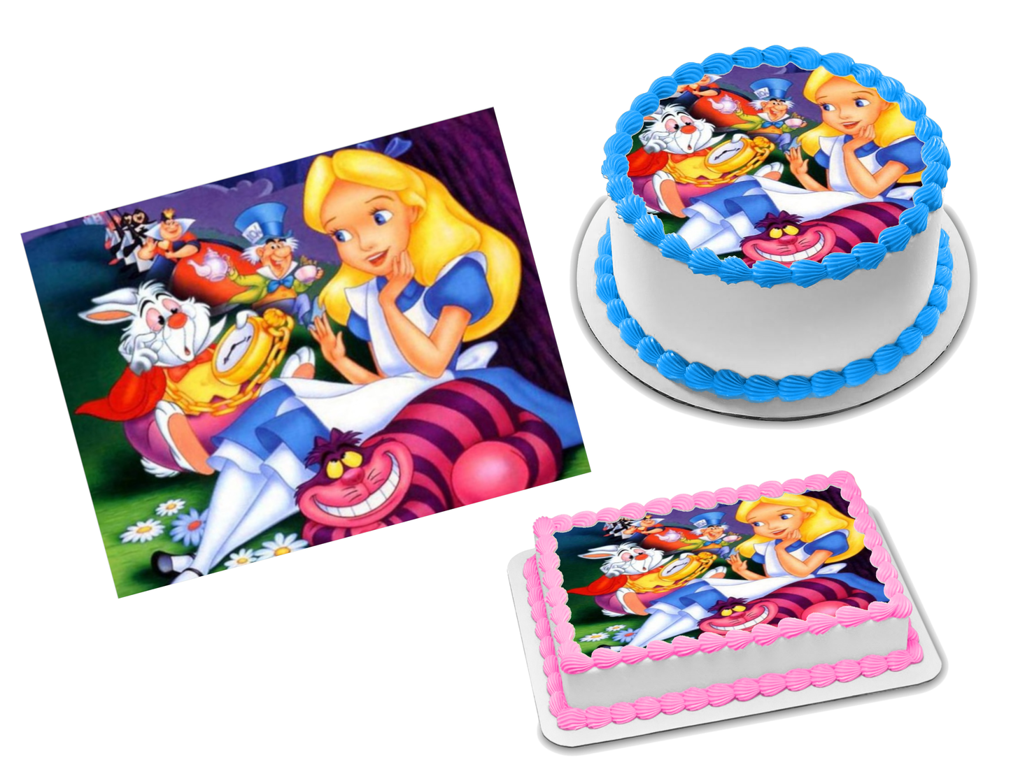 Alice in Wonderland Edible Image Frosting Sheet #31 Topper (70+ sizes)