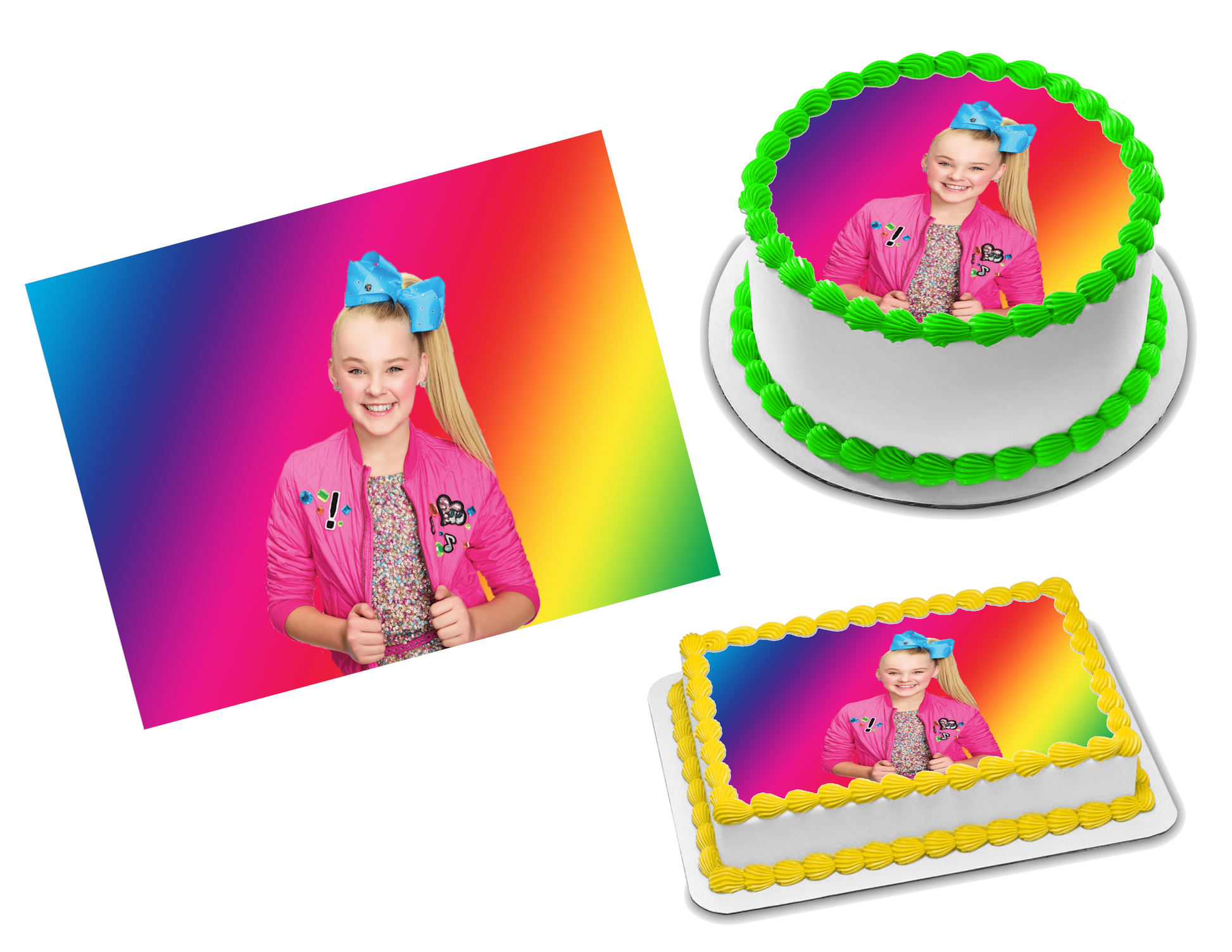 JoJo Siwa Edible Image Frosting Sheet #31 (70+ sizes)