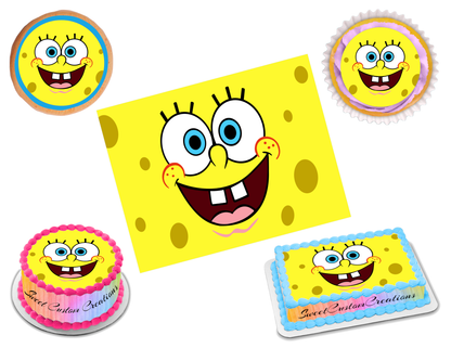 SpongeBob SquarePants Edible Image Frosting Sheet #32 (70+ sizes)